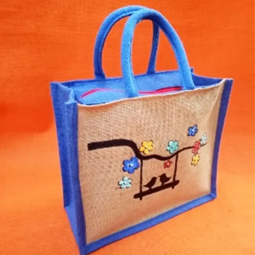 Hand Printed Jute Bag